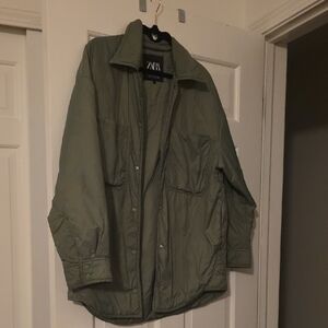 Zara Unisex Olive Field Jacket